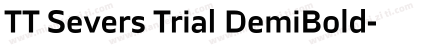 TT Severs Trial DemiBold字体转换